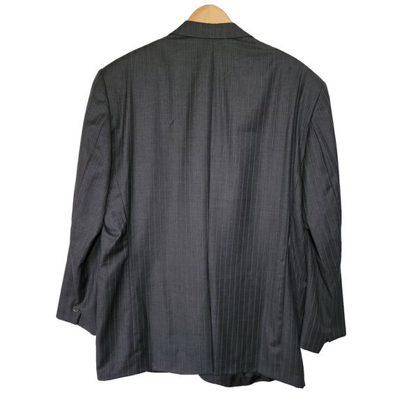 Lauren Ralph Lauren Blazer Suit Jacket Sport Coat 48R 100% Wool Canada Pinstripe - Picture 3 of 9